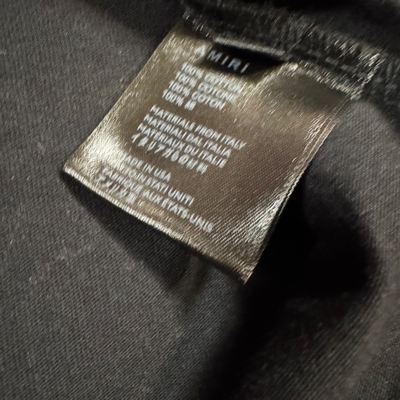 Mens Washed Black Amiri Logo Tee Shirt Size Large - Picture 4 of 4